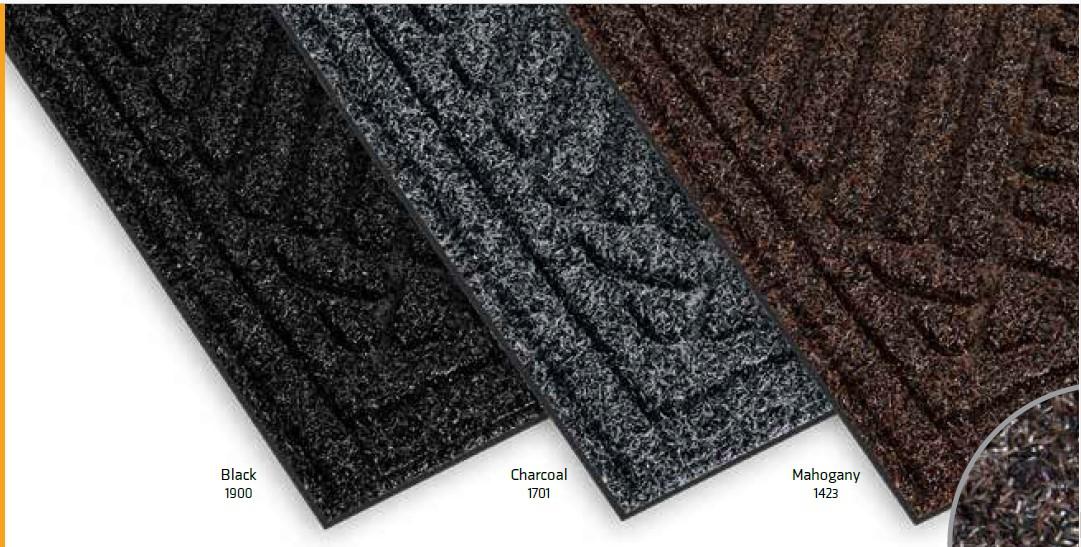 MegaScraper™ Scraper & Wiper Floor Mat 48X72 IN Black 1/Each