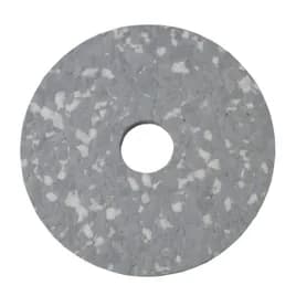 3M™ F-MELAMIN-508 Burnishing Pad 20X1 IN Gray White Melamine 150-400 RPM Center Hole 5/Case