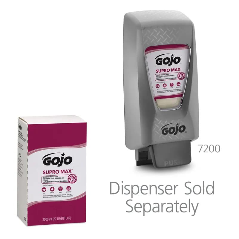 GOJO® SUPRO MAX Hand Cleaner Liquid 2000 mL 3.63X5.13X8.75 IN Cherry Beige Refill For PRO TDX 2000 4/Case
