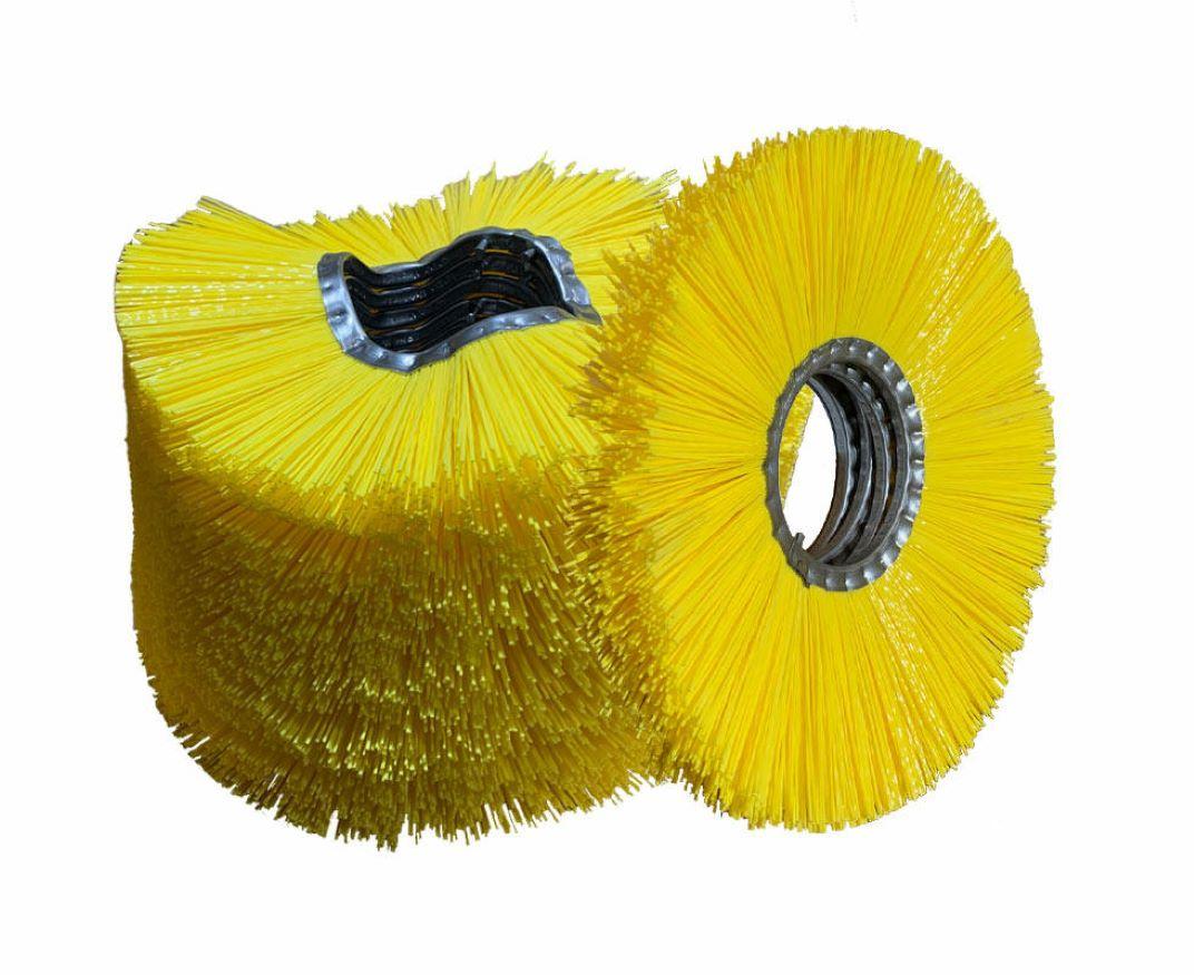 Brushroll Yellow Poly Nylon Set of Four (4) Conical Wafers 1/Each