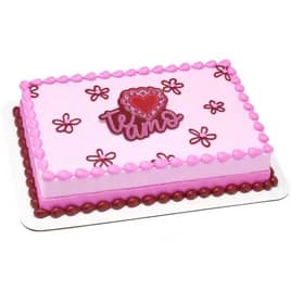 Cake Topper 3.85X3.4X0.15 IN Te Amo Layon 12/Bag