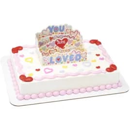 Cake Topper 5.45X3.35X3.25 IN You Are Loved Layon/Popup 6/Bag