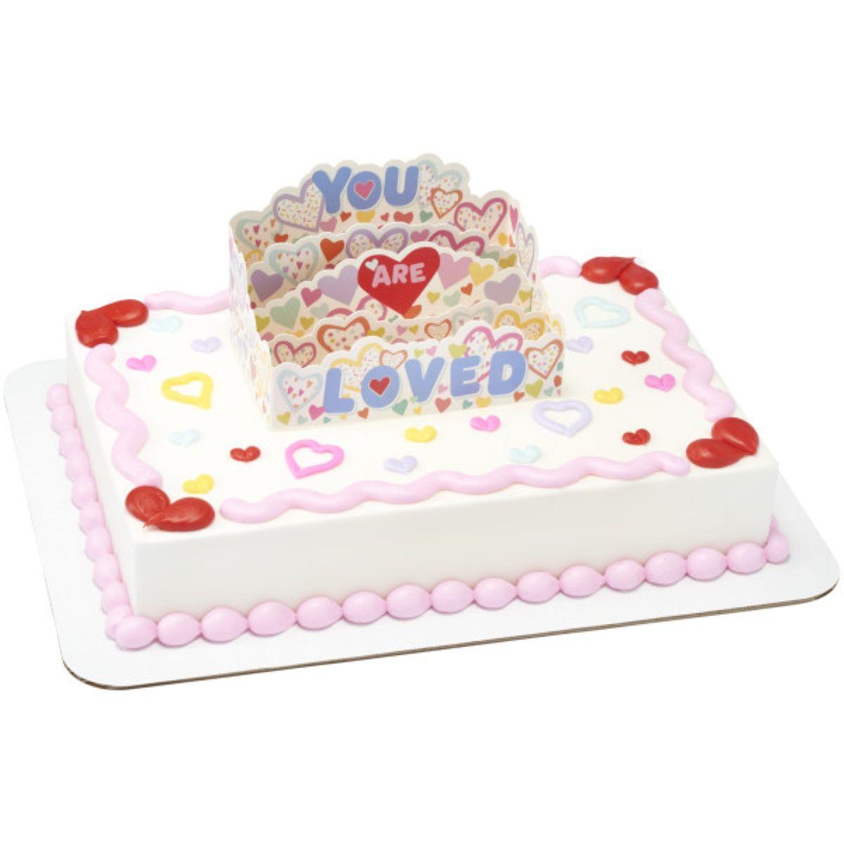 Cake Topper 5.45X3.35X3.25 IN You Are Loved Layon/Popup 6/Bag