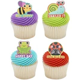 Cake & Cupcake Topper Ring Critter Cuties 144/Bag