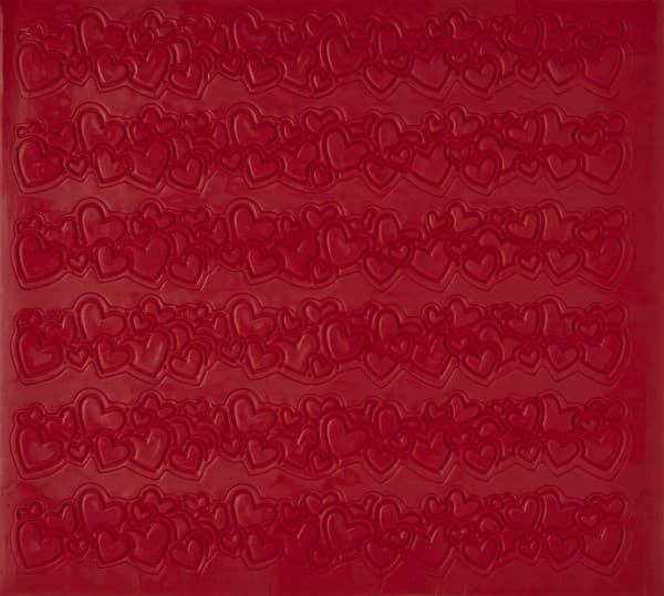 SugarStyle® Molded Sugar Decoration Heart Strips 5/Box