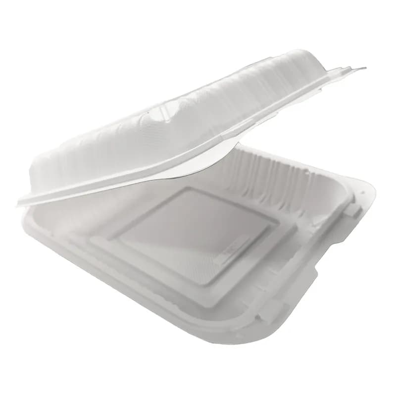 Take-Out Container Hinged 9X9 IN MFPP White 150/Case