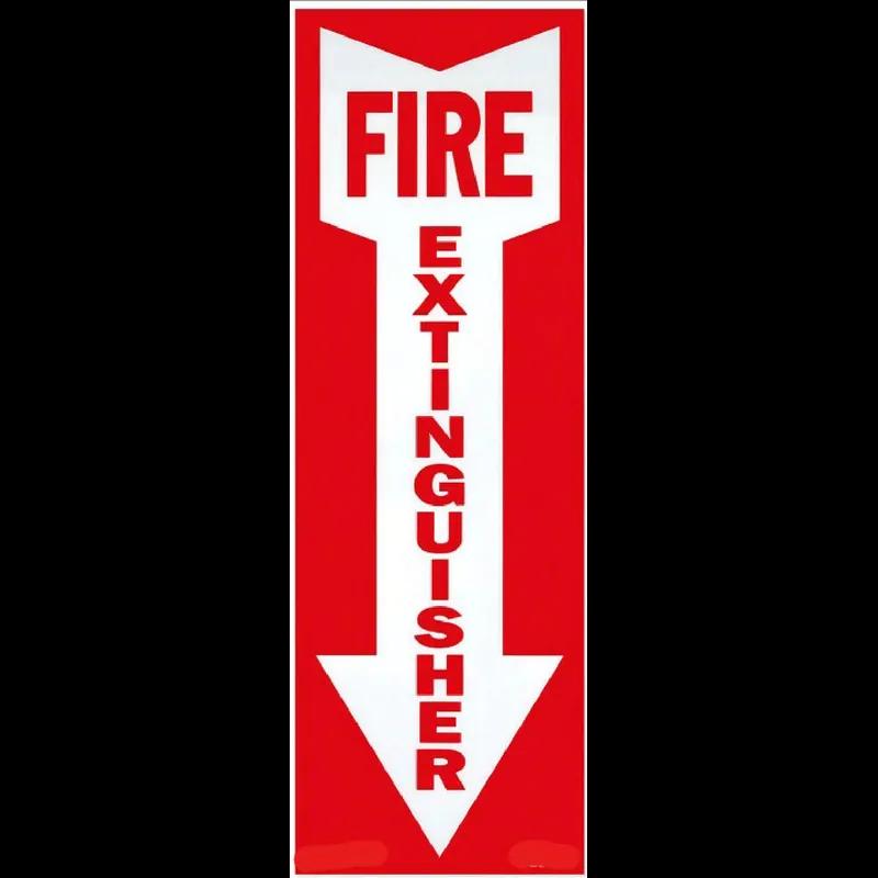 Fire Extinguisher Locator Sign 4X12 IN Vinyl Coated Metal Standard 1/Each