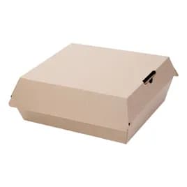 Burrows Eco-Flute Take-Out Box Hinged 8X8X3.31 IN Paper Kraft 110/Case