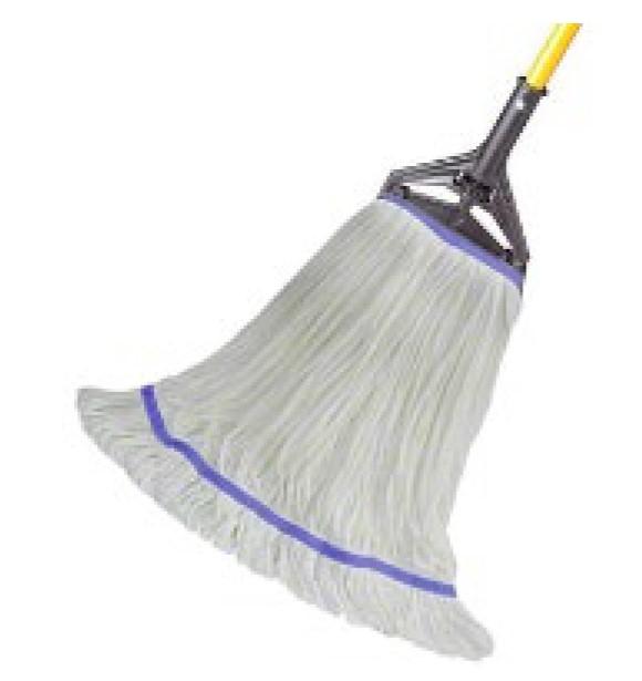 Finish Mop White Microfiber Premium String 1/Each