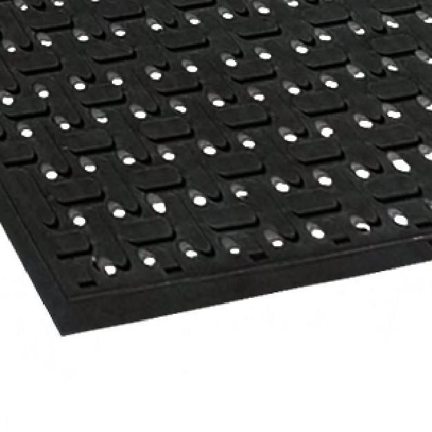 Safe-Flow Plus Drainage Mat 60X36 IN Black Nitrile Rubber 1/Each