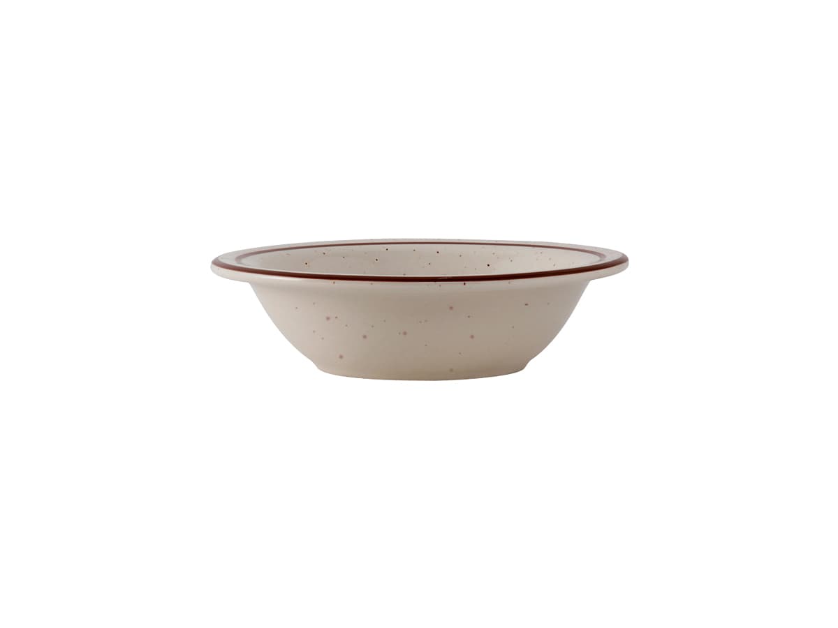 Bahamas Grapefruit Bowl 6.625 IN 11 OZ China Eggshell Brown Round Speckled Fully Vitrified 36/Case