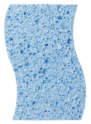 Scrubbing Sponge Cellulose Blue Non-Abrasive 100/Case
