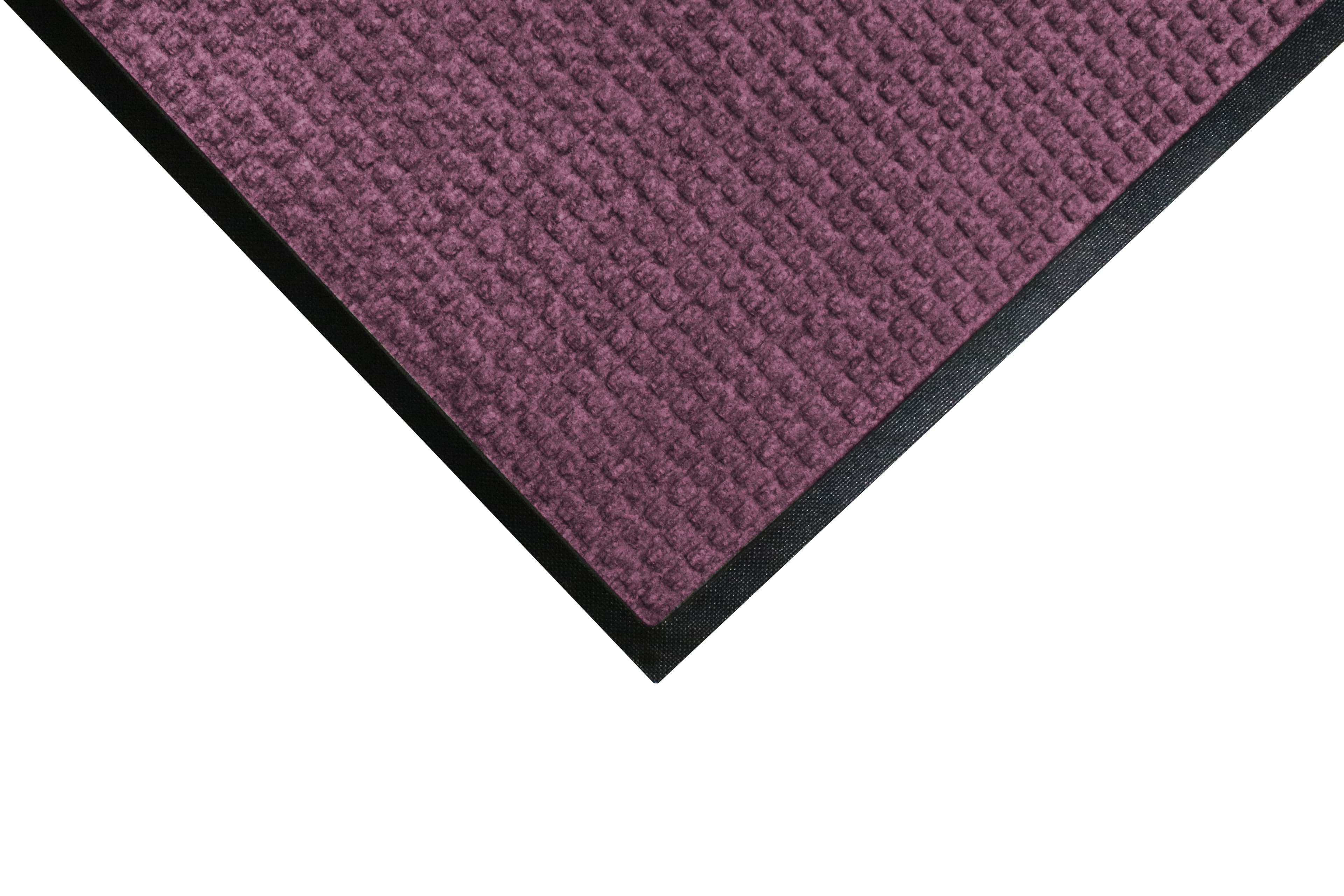 WaterHog® Waterproof Floor Mat 48X120 IN Bordeaux PET With Cleated Backing Classic Border 1/Each