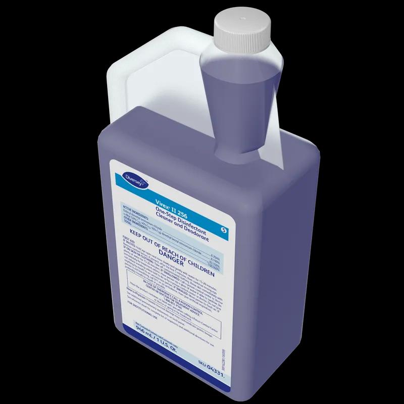 Virex® II 256 Mint One-Step Disinfectant Deodorizer 32 FLOZ Multi Surface Liquid Concentrate Quat 6/Case