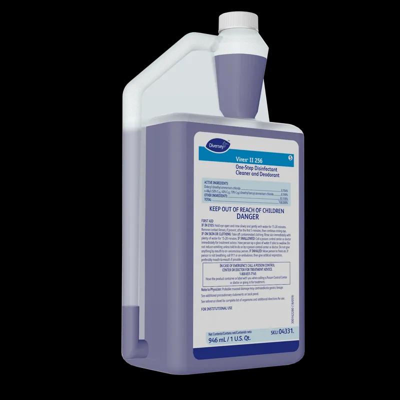 Virex® II 256 Mint One-Step Disinfectant Deodorizer 32 FLOZ Multi Surface Liquid Concentrate Quat 6/Case