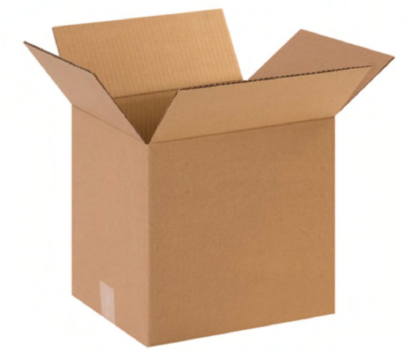 Box 12X10X12 IN Corrugated Cardboard 32ECT 25 Count/Bundle 500 Count/Pallet