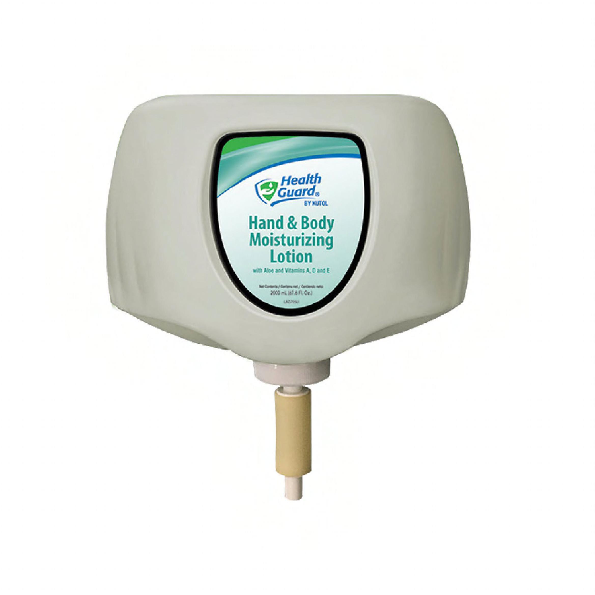 Health Guard® Hand & Body Lotion 2 L Fragrance Free Opaque White Moisturizing 4/Case