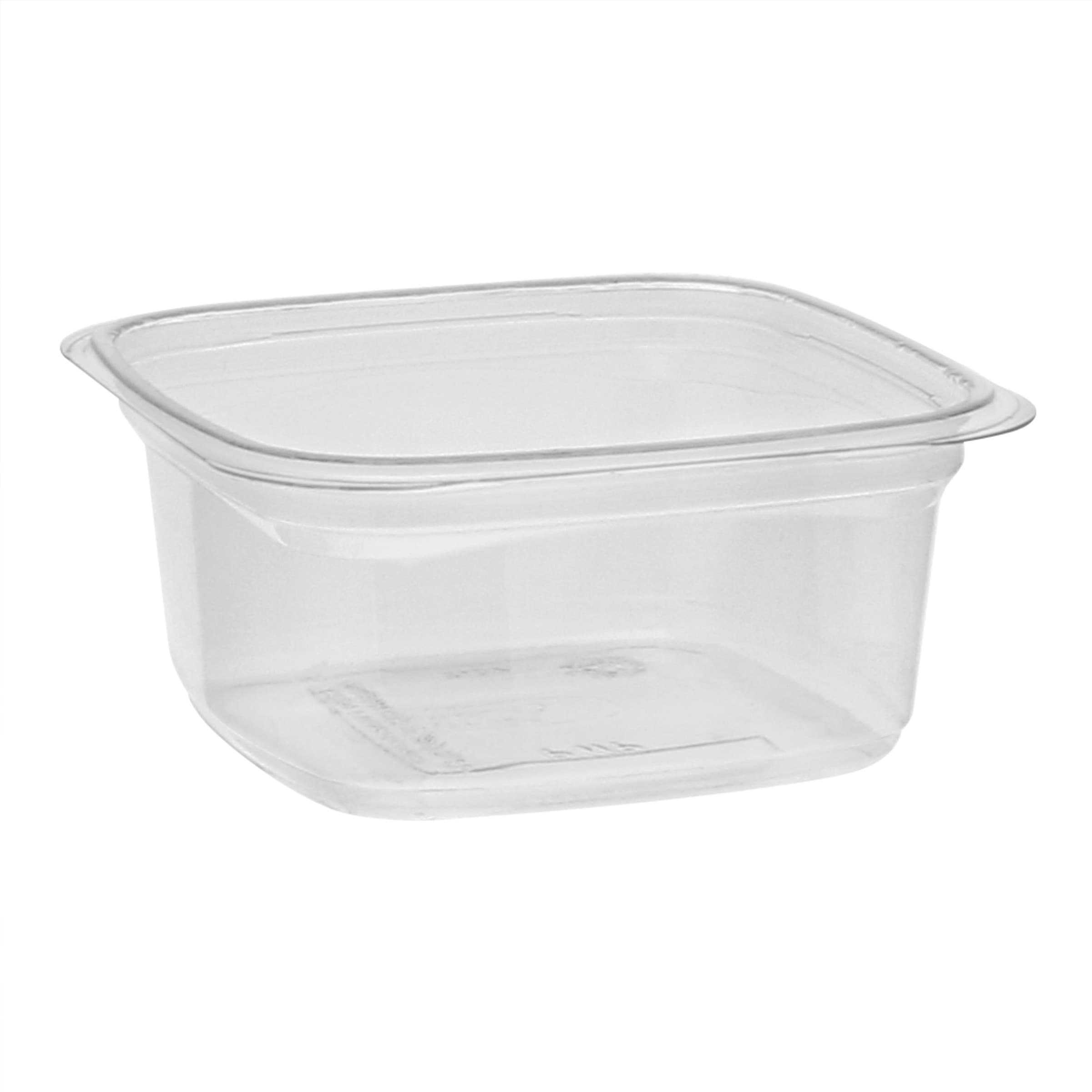 Deli Container Base 12 OZ PET Clear Square 960/Case