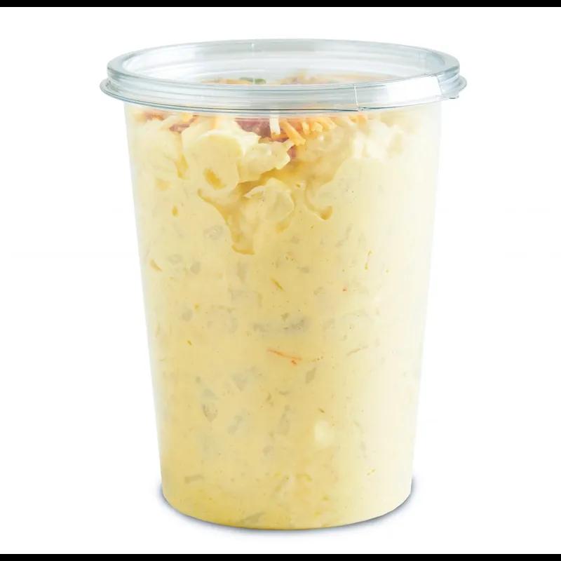 Crystal Seal® Deli Container 32 OZ PET Clear Round Tamper-Evident 300/Case