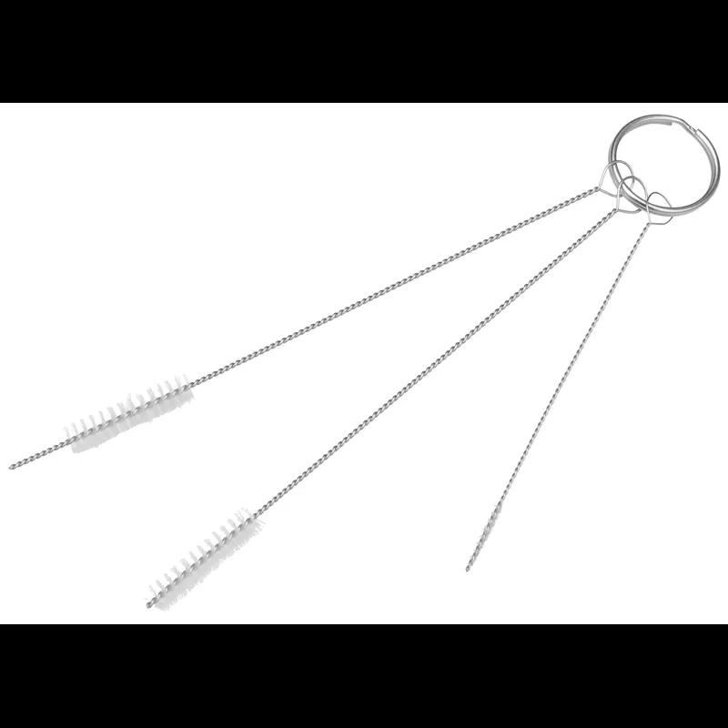 Vikan® Cleaning Set With 3 Brushes 5.9X0X0 IN Polyester Stainless Steel White Soft Bristles 1/Each