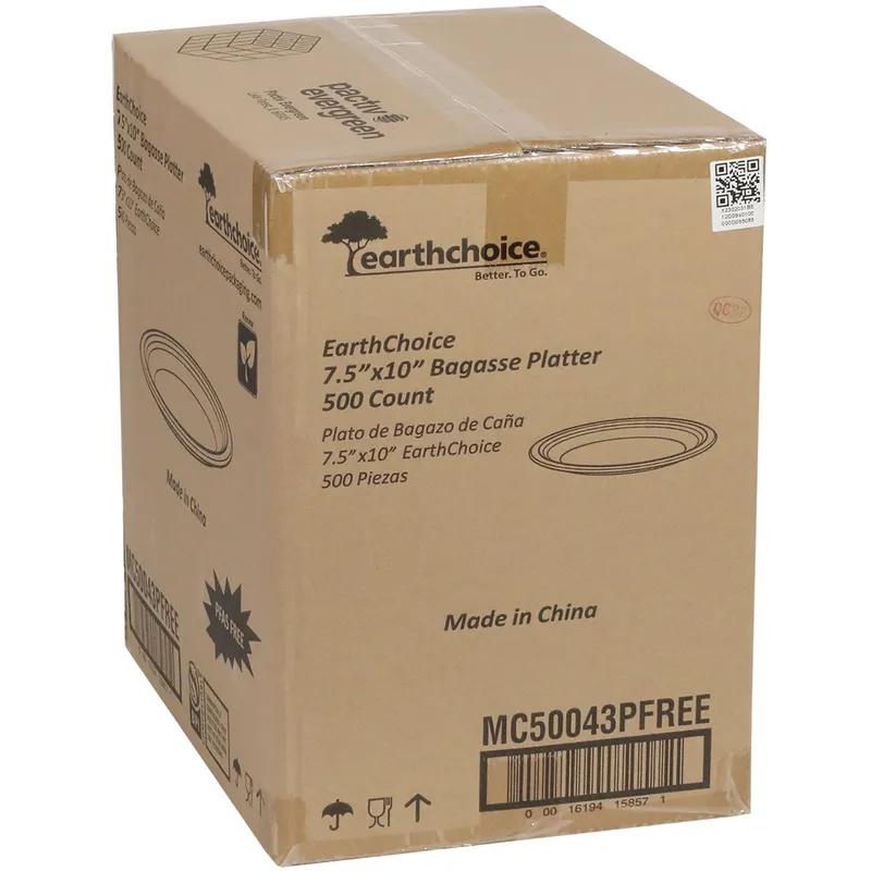 Take-Out Tray 7.5X10X1 IN Molded Fiber White 500/Case