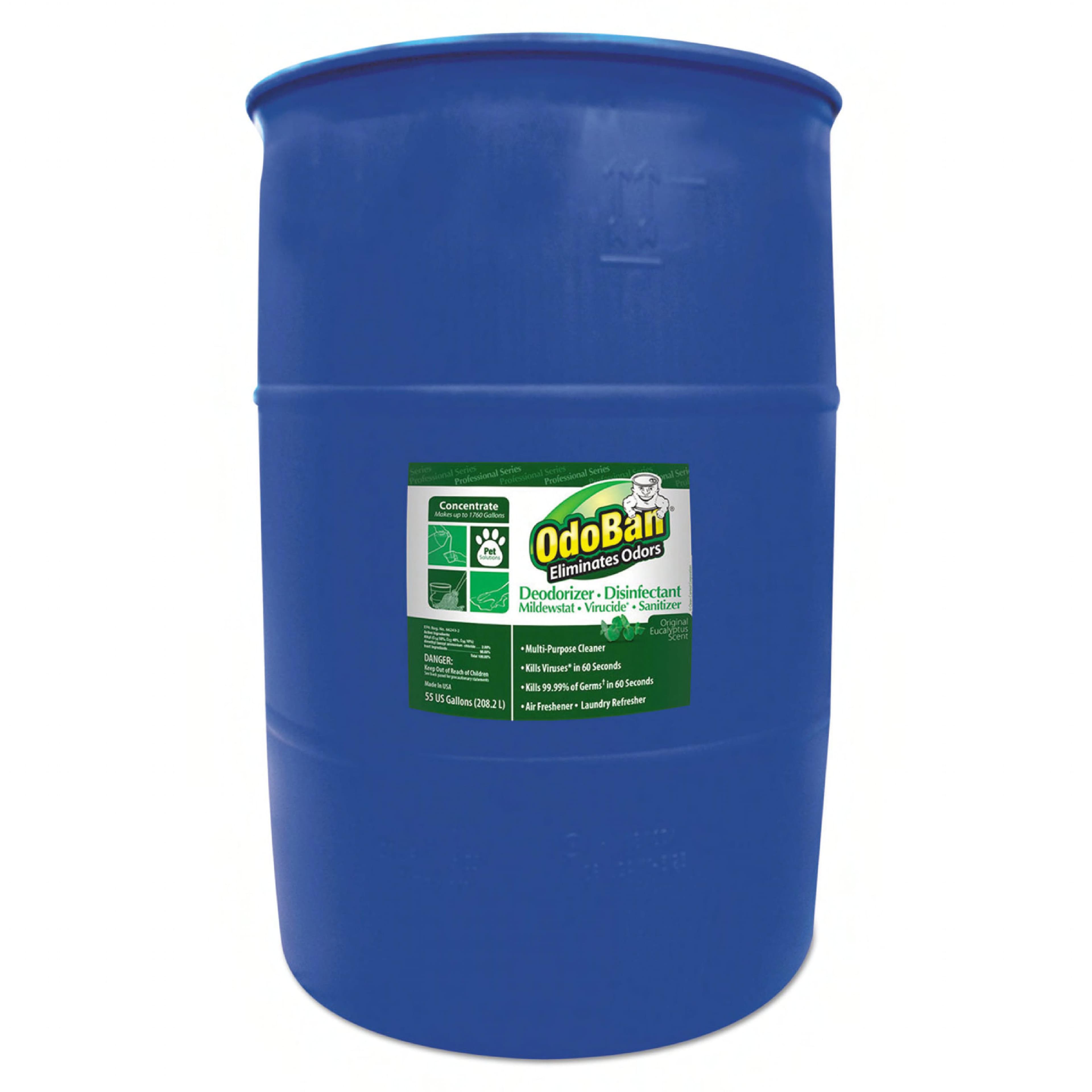 OdoBan® Odor Eliminator Disinfectant Deodorizer Eucalyptus 55 GAL Original Multi-Purpose 1/Drum