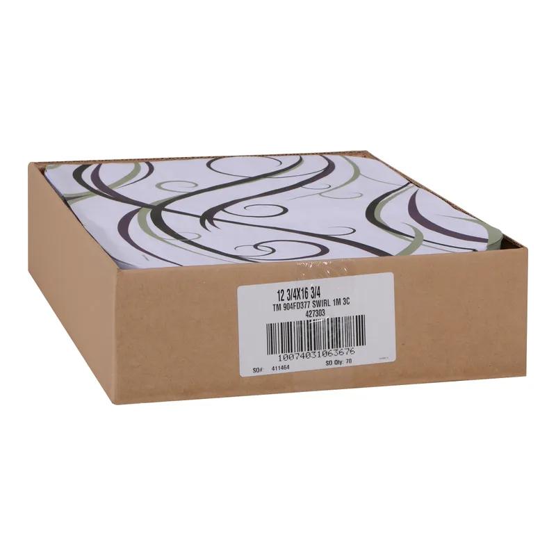 Tray Mat 13X17 IN Traditional Swirl Printed Paper 1000/Case
