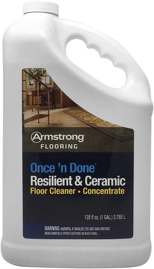 Armstrong Once and Done Resilient & Ceramic Floor Cleaner Unscented Floor Cleaner 32 OZ Concentrate 1/Each