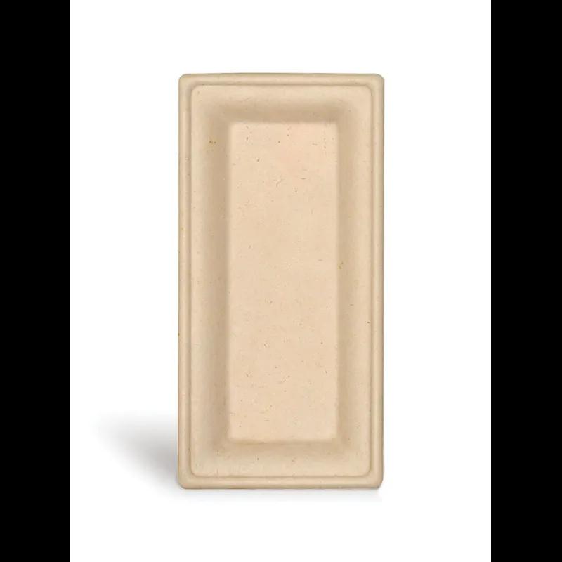Plate 5X10 IN Plant Fiber Natural Rectangle 500/Case