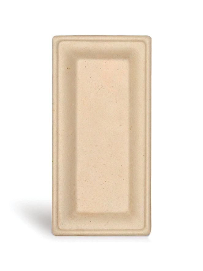 Plate 5X10 IN Plant Fiber Natural Rectangle 500/Case