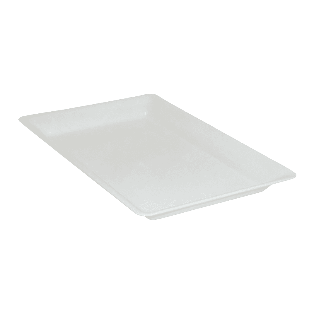 Victoria Bay Serving Tray 12X18 IN Plastic White Rectangle 20/Case
