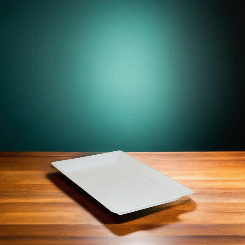 Victoria Bay Serving Tray 12X18 IN Plastic White Rectangle 20/Case