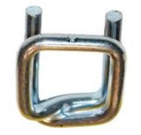 Strapping Buckle 1 IN Galvanized Steel 0.196GA Heavy Duty For Composite Cord Strap 500/Case