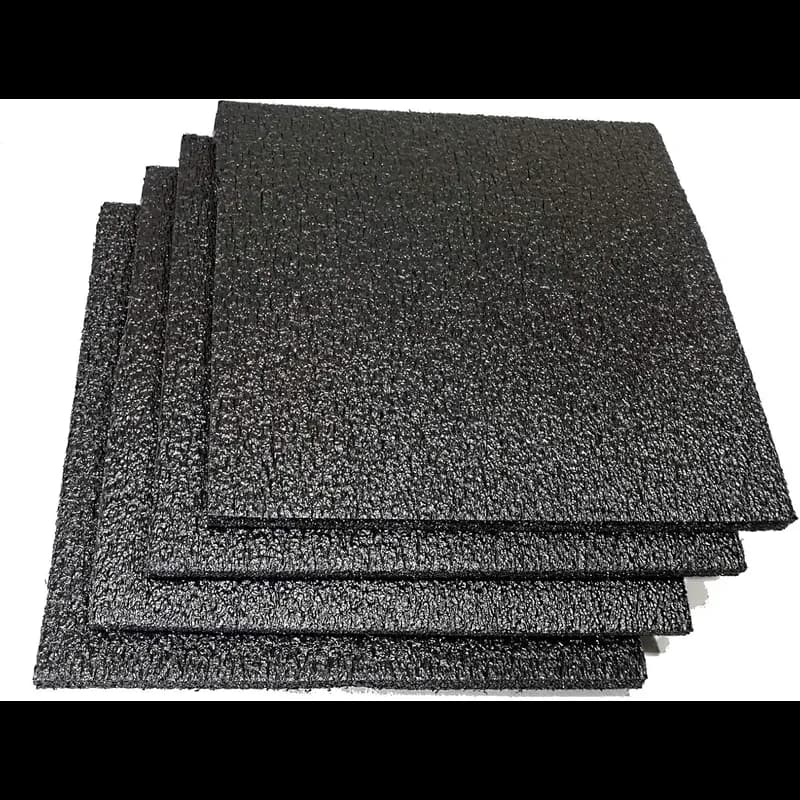 Foam Sheet 43.375X20X2 IN Black Polyethylene Foam 1.2# Density 1/Each
