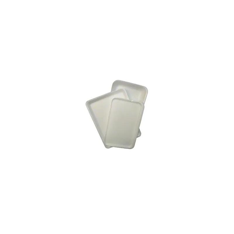 10K Meat Tray 10.75X5.75X2 IN 1 Compartment Polystyrene Foam Deep White Rectangle 250/Case