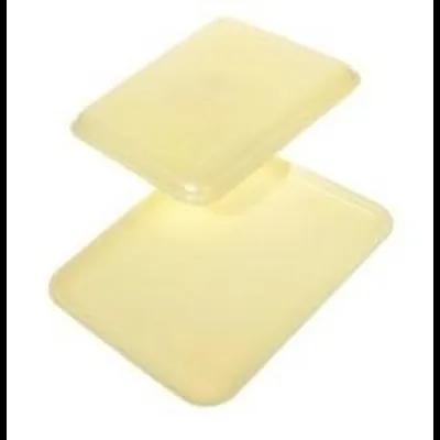 16S Meat Tray 12.25X7.25X0.5 IN Polystyrene Foam Shallow Yellow Rectangle 250/Case