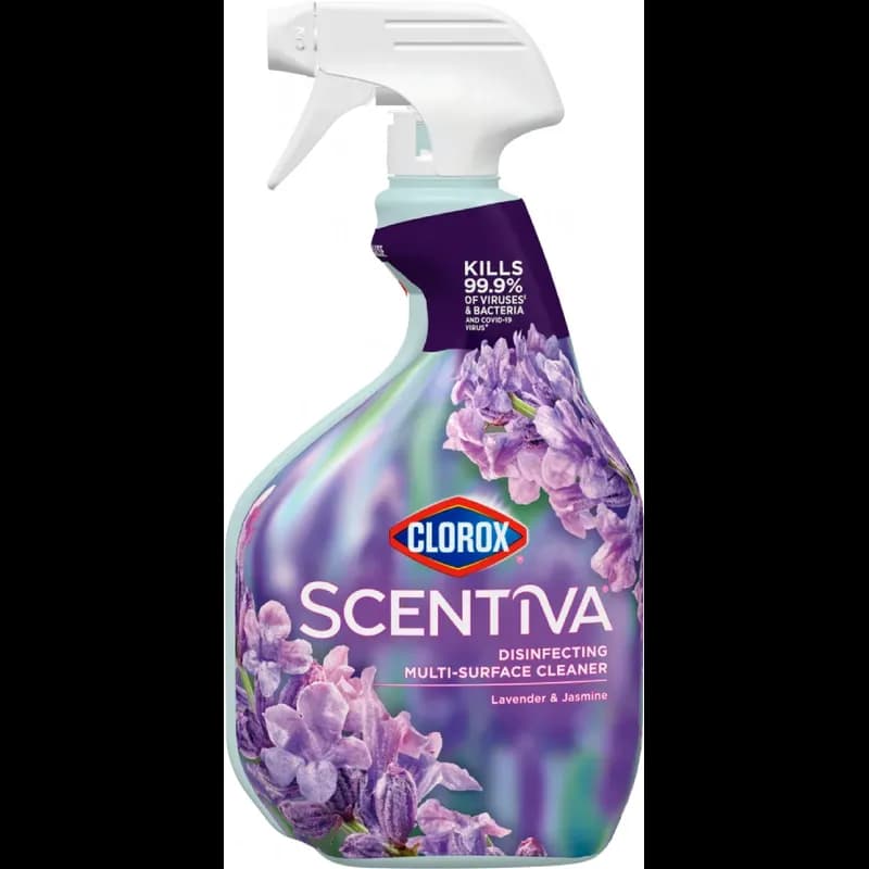 Clorox® Scentiva™ Lavender & Jasmine All Purpose Cleaner Disinfectant 32 OZ Multi-Surface 9/Case