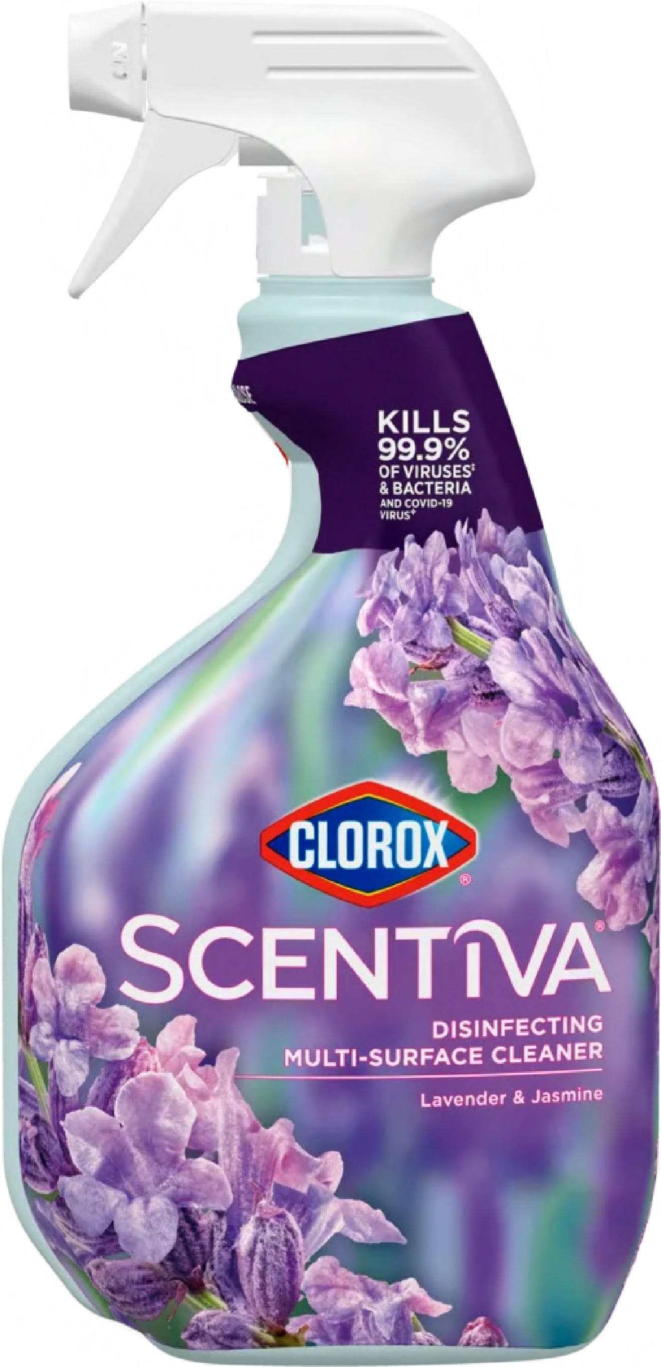Clorox® Scentiva™ Lavender & Jasmine All Purpose Cleaner Disinfectant 32 OZ Multi-Surface 9/Case