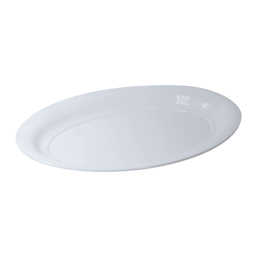 Victoria Bay Serving Tray 16X11 IN Plastic White Oval 25/Case
