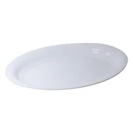 Serving Tray 16X11 IN Plastic White Oval 25/Case