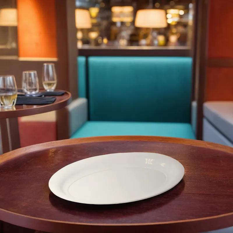 Victoria Bay Serving Tray 16X11 IN Plastic White Oval 25/Case