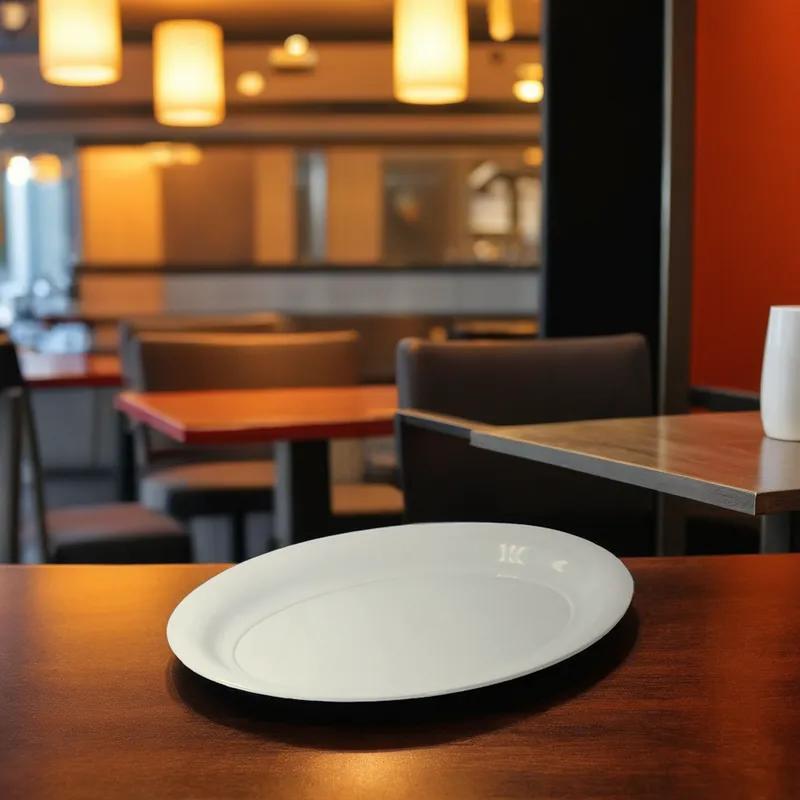 Victoria Bay Serving Tray 16X11 IN Plastic White Oval 25/Case