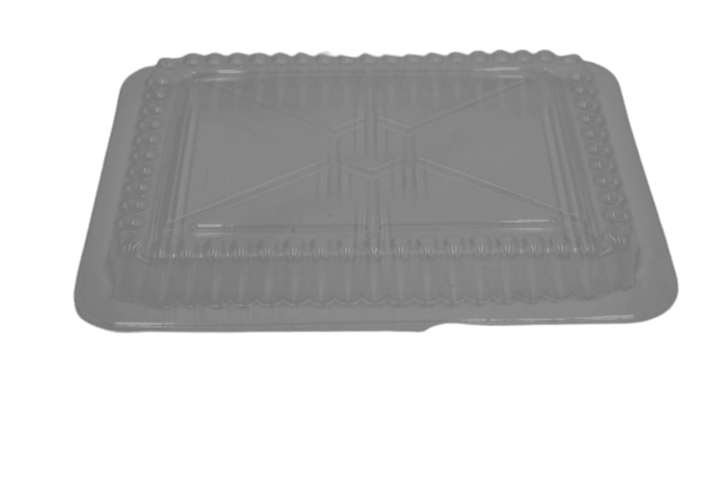 Lid Dome Plastic Clear Oblong For Container 500/Case