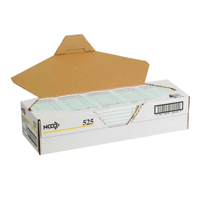 Guest Check 3.313X6.25 IN Green Single 1/Case