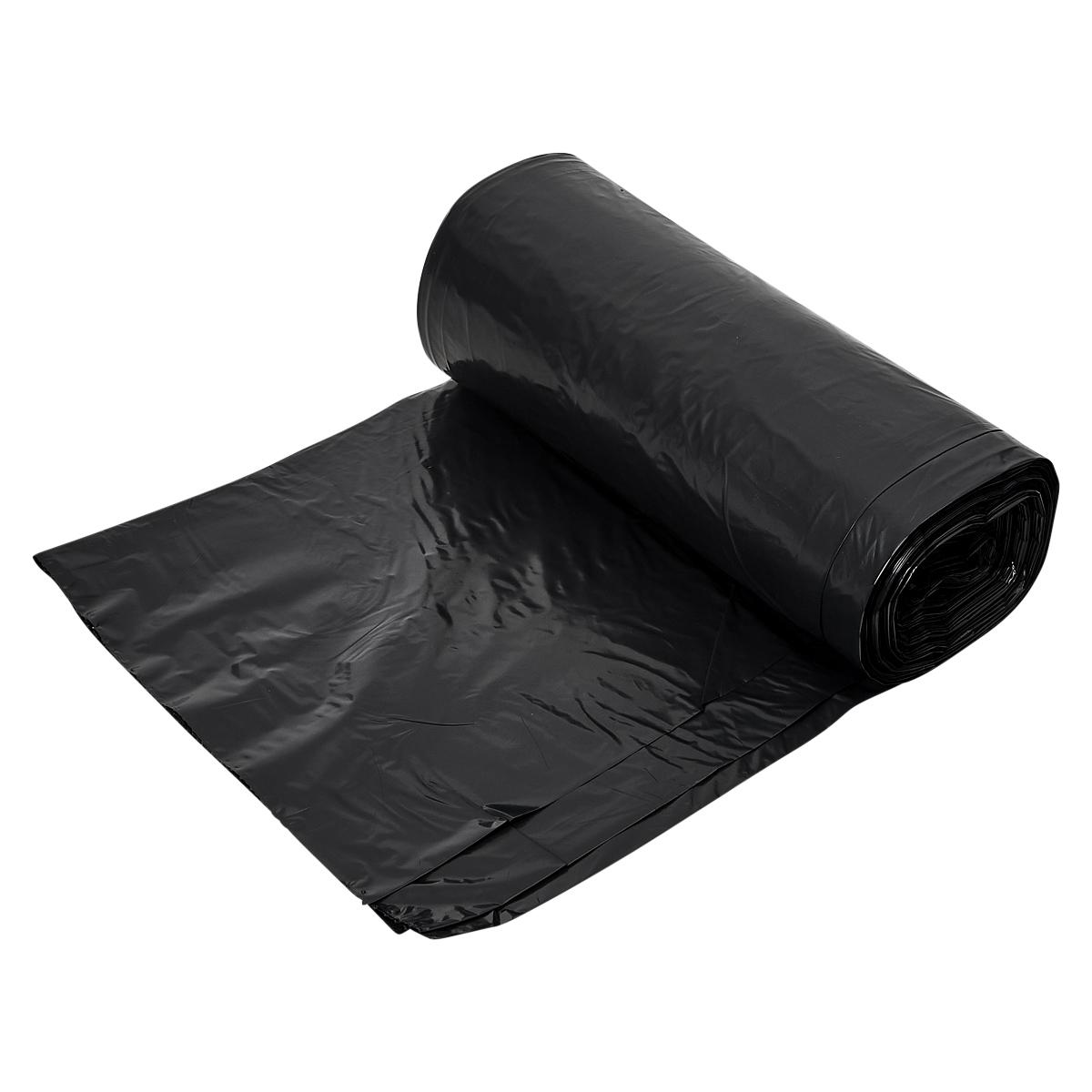Poly Bag #4 18X16X44 IN Black LDPE 100/Roll