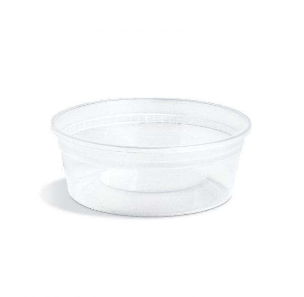 Deli Container Base 8 OZ PP Clear Round 500/Case