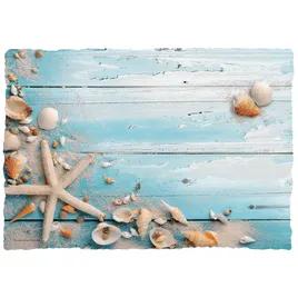 Placemat 14X10 IN By the Seashore Linen Paper 1000/Case