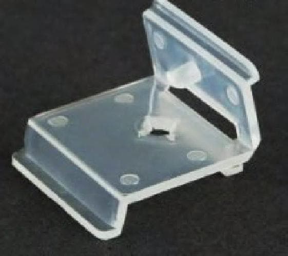 Sign Holder 1.125X1.25 IN PP Self-Piercing Flush-to-Channel Molded 1/Each