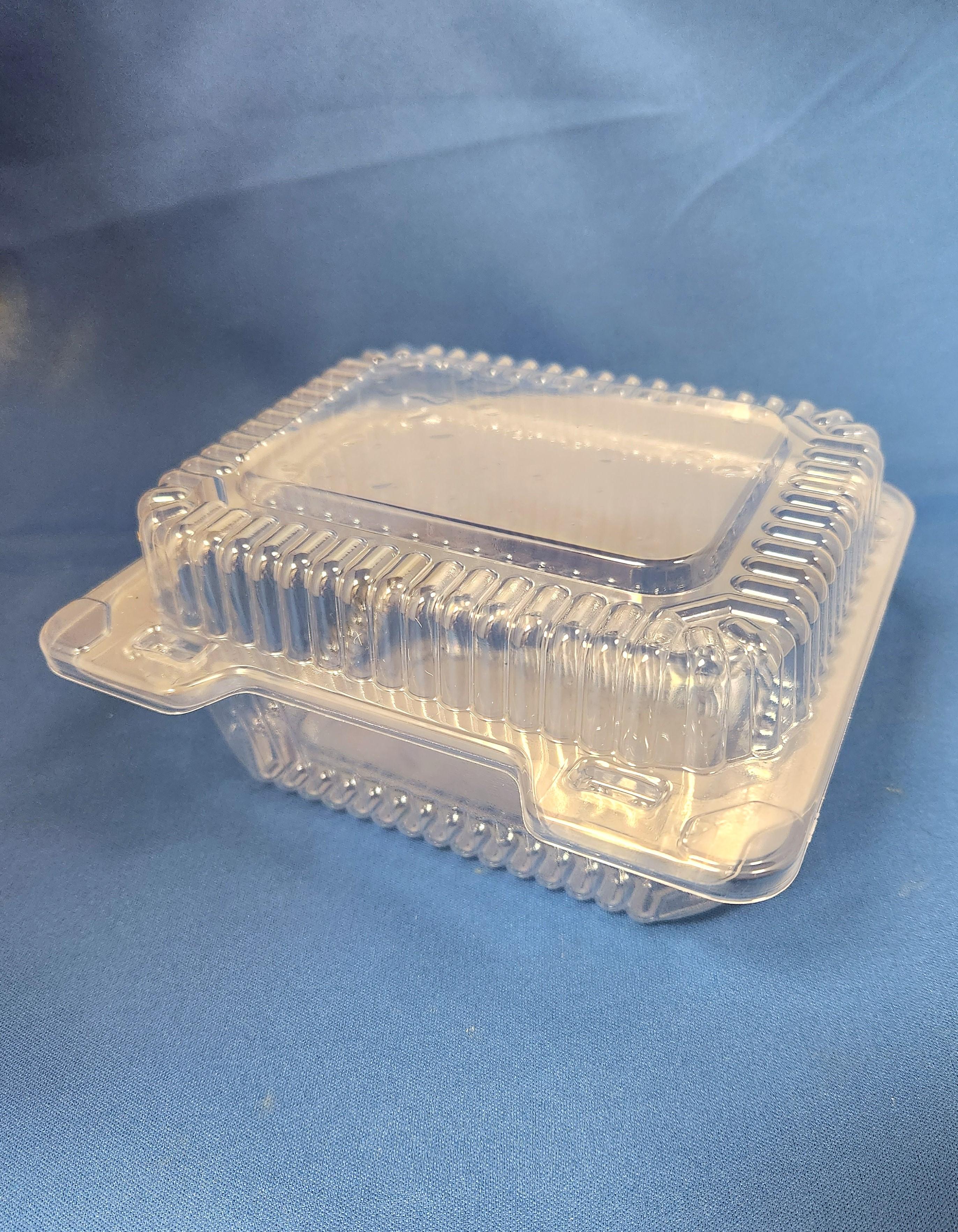Take-Out Container Hinged With Dome Lid 6X6X2.688 IN OPS Clear Square Deep 500/Case