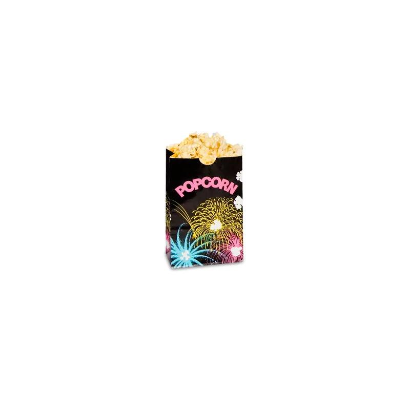 Bagcraft® Popcorn Bag 5.5X3.25X8.625 IN 85 OZ Paper Poly Blend Black FunBurst Grease Resistant 500/Case